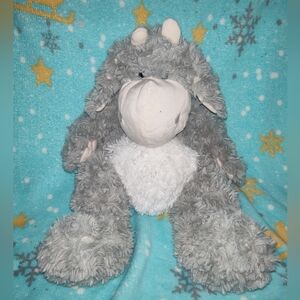 Gray Plush Cow Stuffed Animal – Soft Nursery Toy – Baby/Toddler Plush